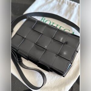 EUC BOTTEGA VENETA Black Cassete Patent Leather Bag (OPEN TO OFFERS)